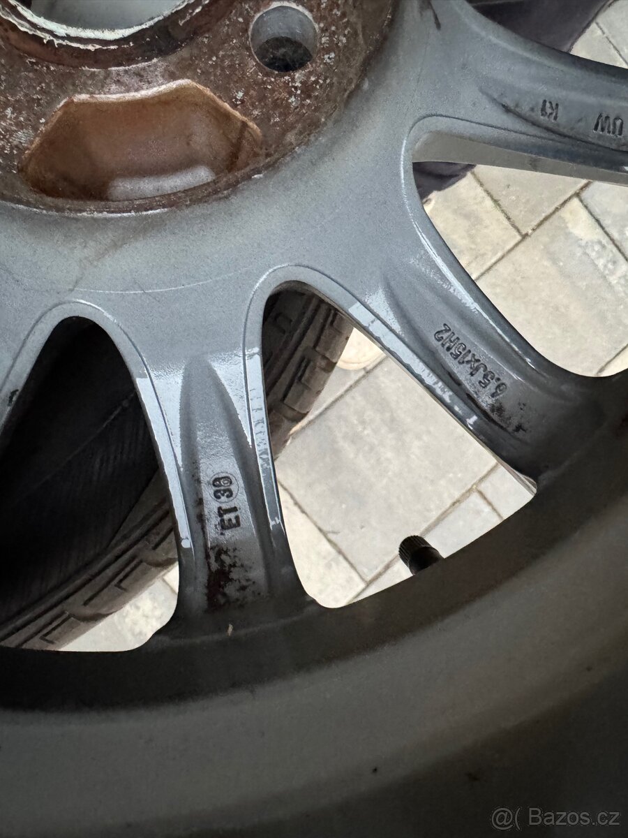 Alu disky 4x100 15” + letní pneu - 10