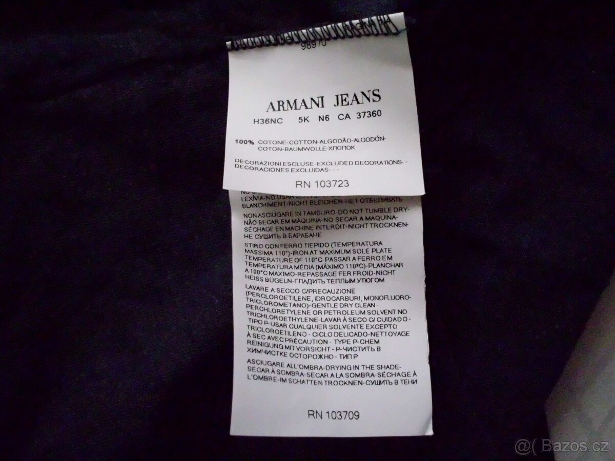 Armani Jeans pánske slim polo tričko M - 10