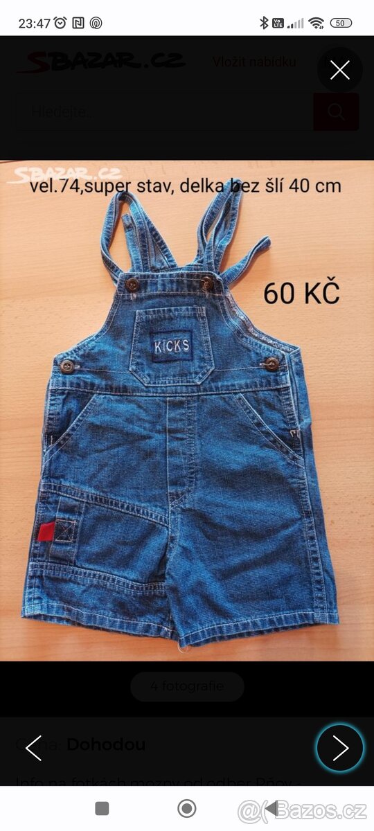 Kalhoty vel.74 - 10