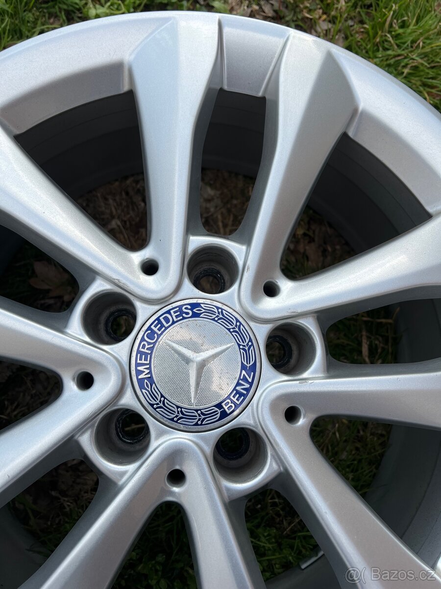 Prodám alu Mercedes 5x112 r17 TPMS - 10