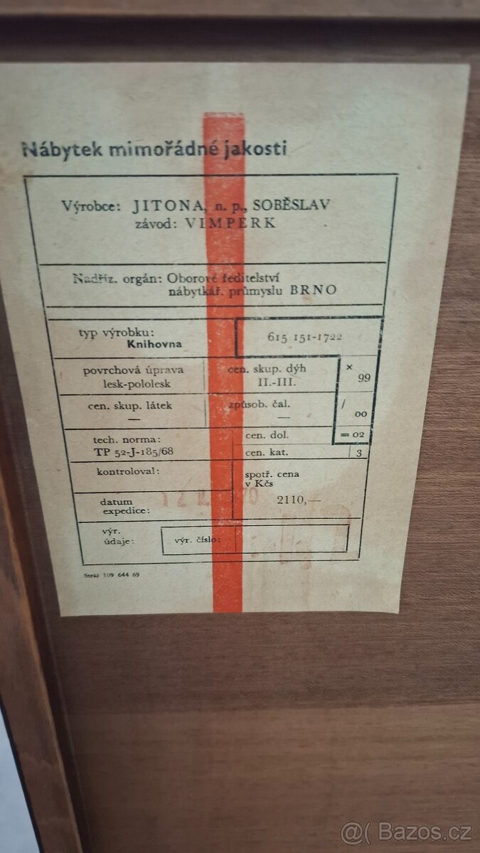 Retro nábytek 60.léta-JITONA komplet - 10