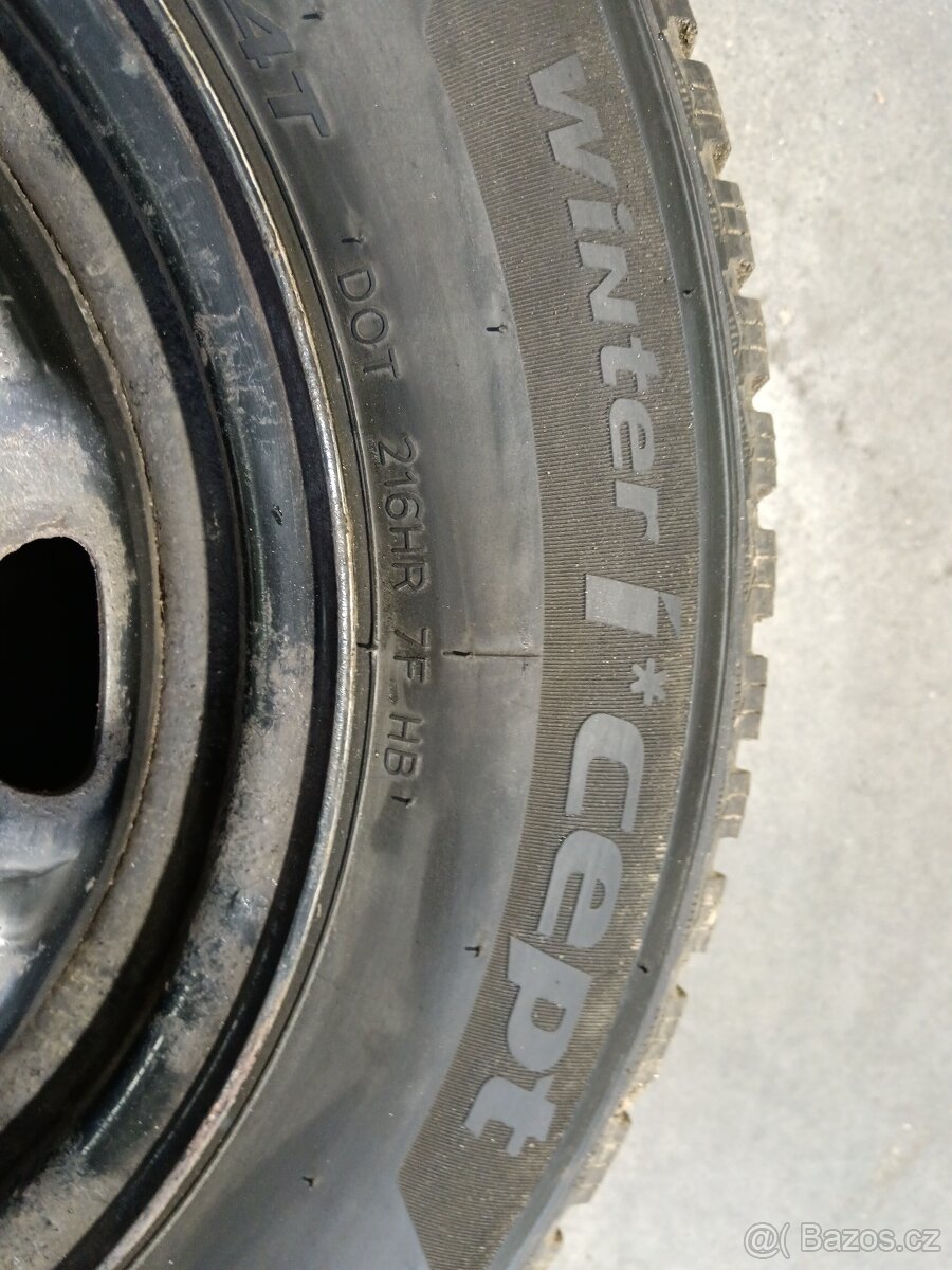 Fabia 175/70 R14 hankook Winter 5Jx14 ET35 nové 99% - 10