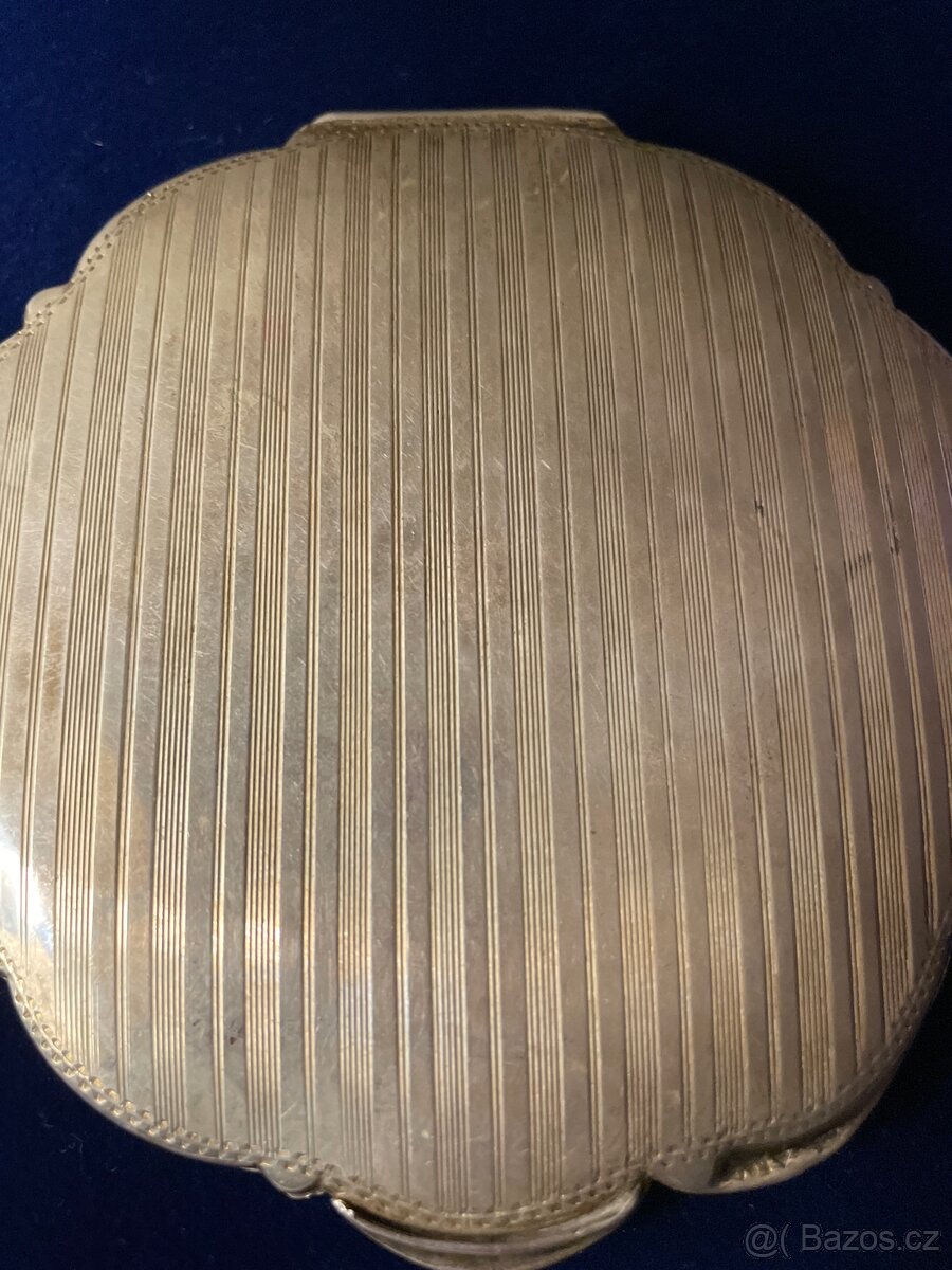 luxusní stříbrná PUDŘENKA-120g stará 110let - 10