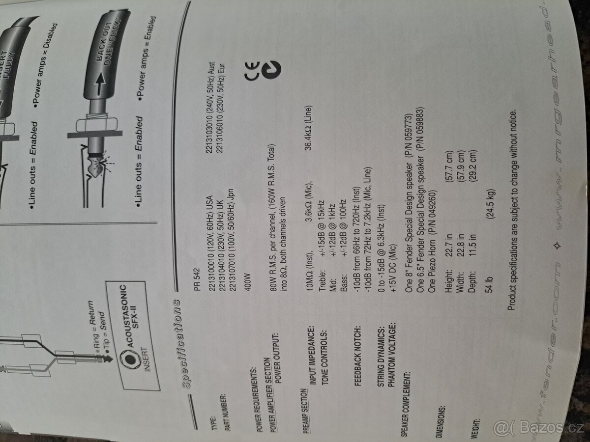 Kombo fender acoustasonic sfx - 10