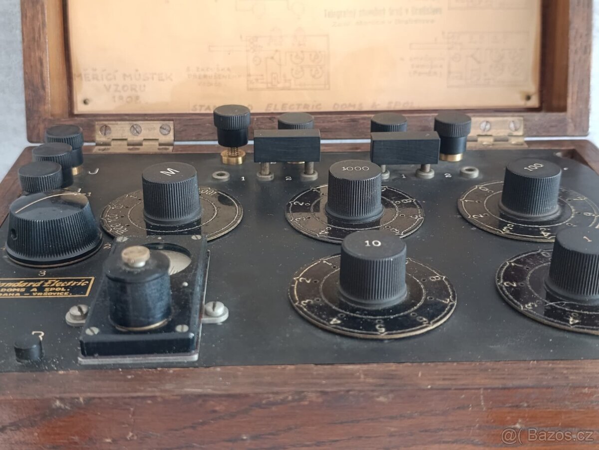 Měřící Můstek Vzoru 1808 》Standard Electric Praha Vršovice - 10