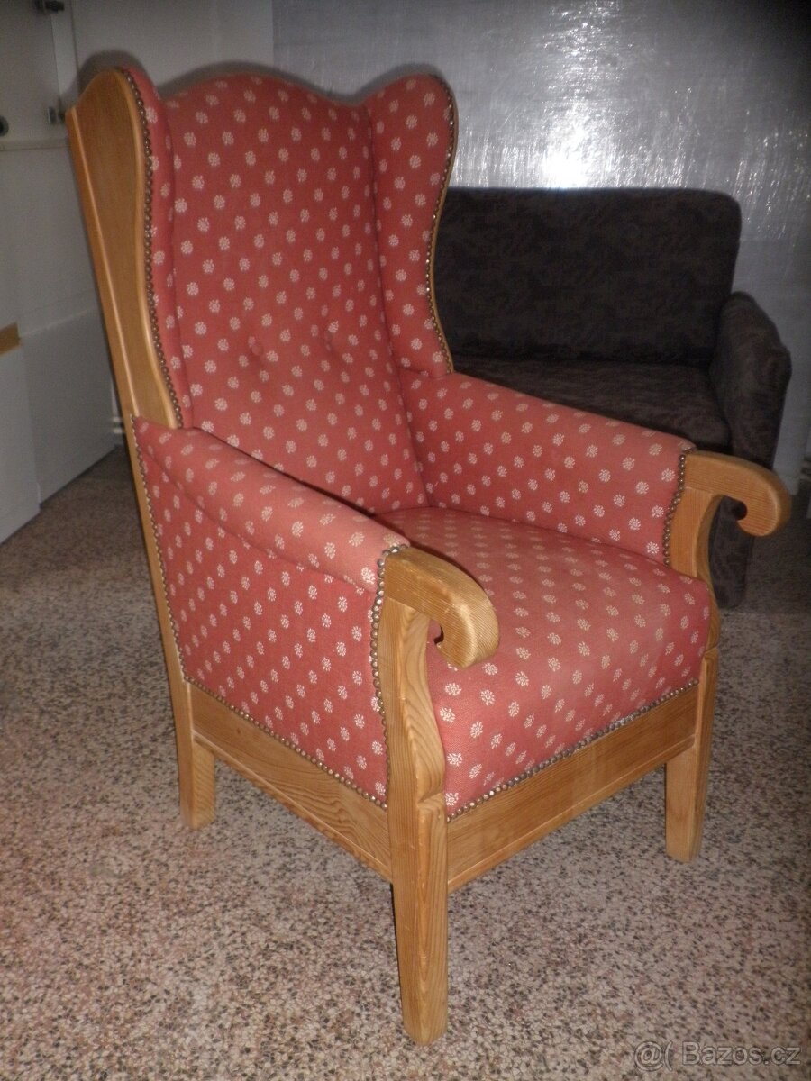 Rustikální sedačka + 2 křesla - 10