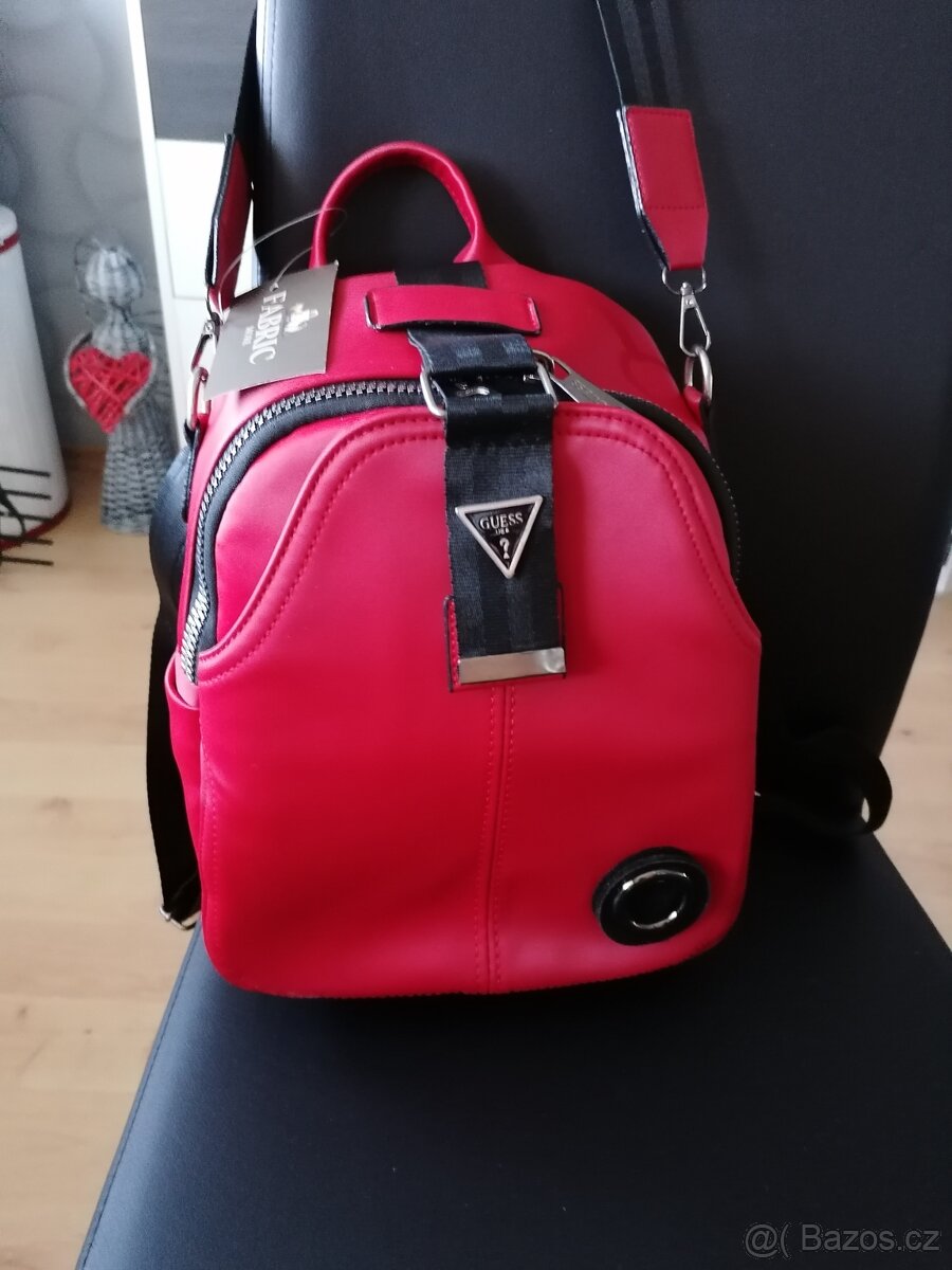 Červený batůžek /kabelka - 10