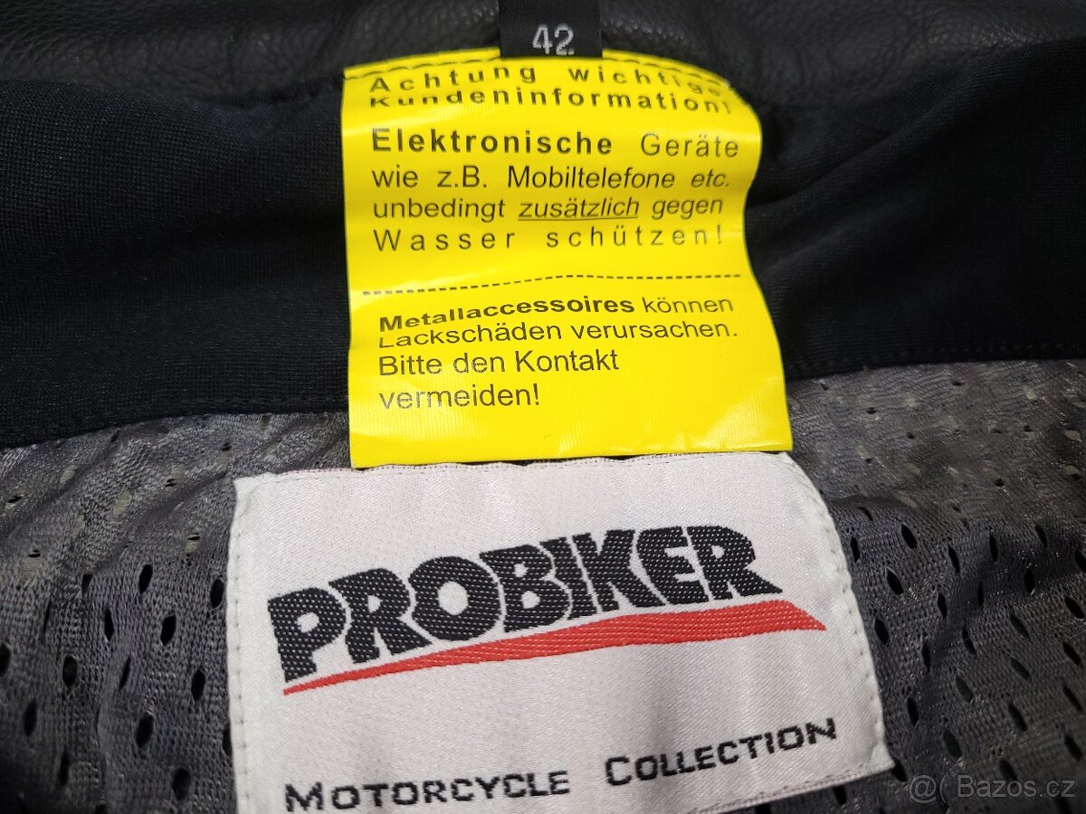Probiker PRX-7 kožené moto gate nohavice kombinéza 42 L - 10