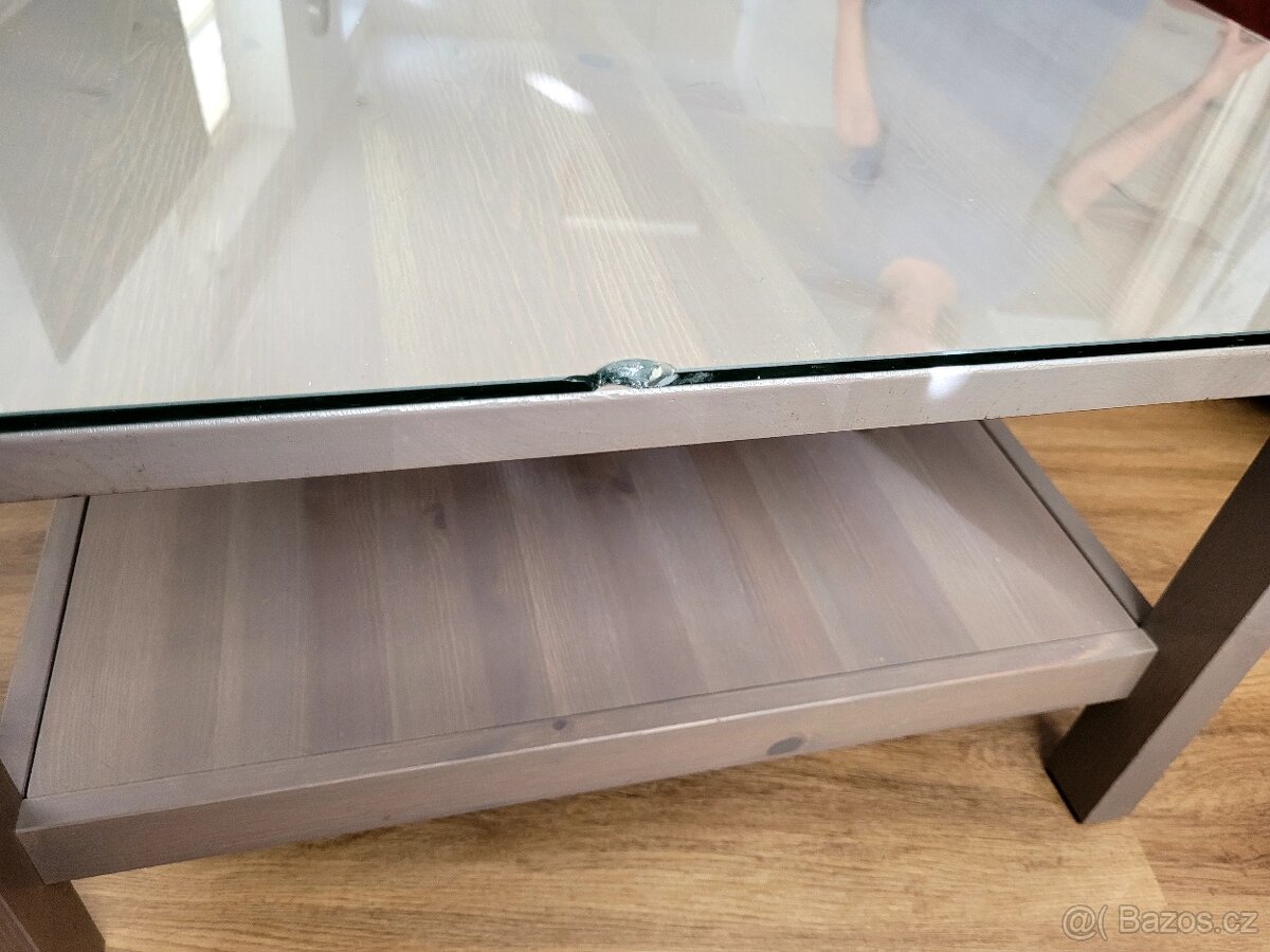 Konferenční stolek Hemnes IKEA šedobéžový - 10