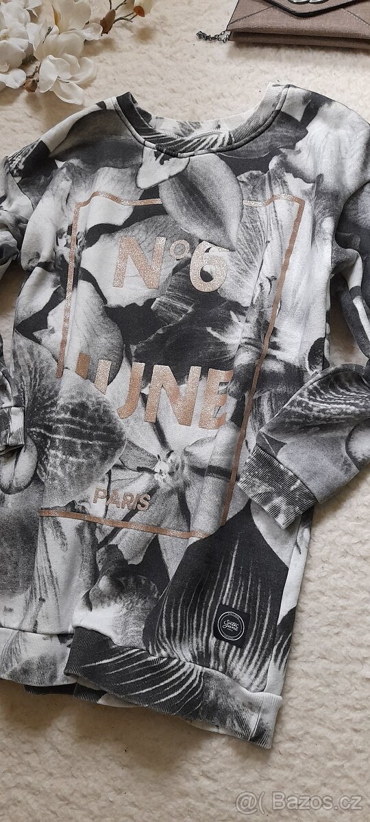 Sixth June Paris mikina s orchidejemi - 10