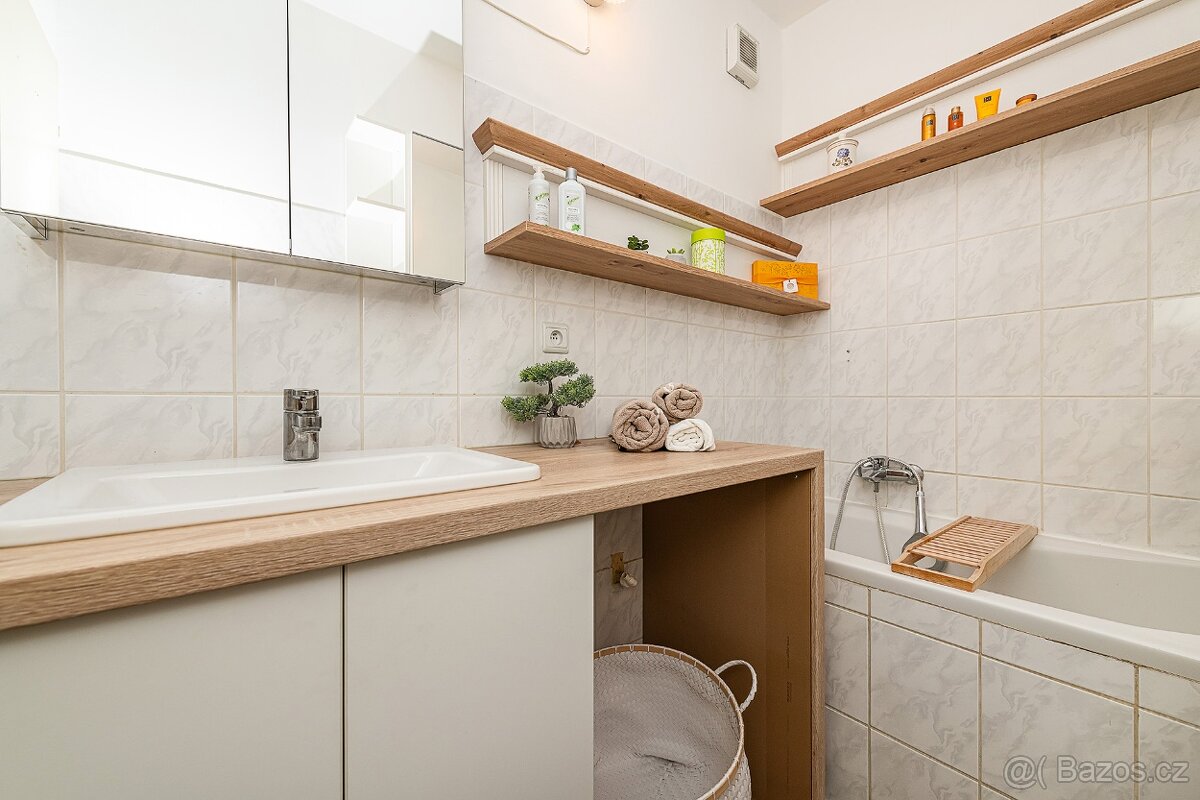 Vybavený byt 1+1 s klimatizací a zahradou - 10