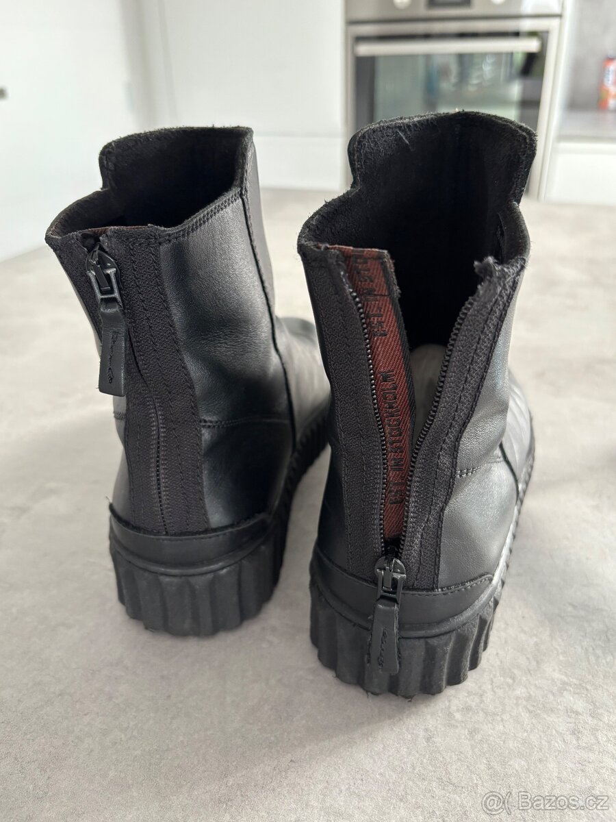 Kotníčkové kožené boty Marc O'Polo - 10