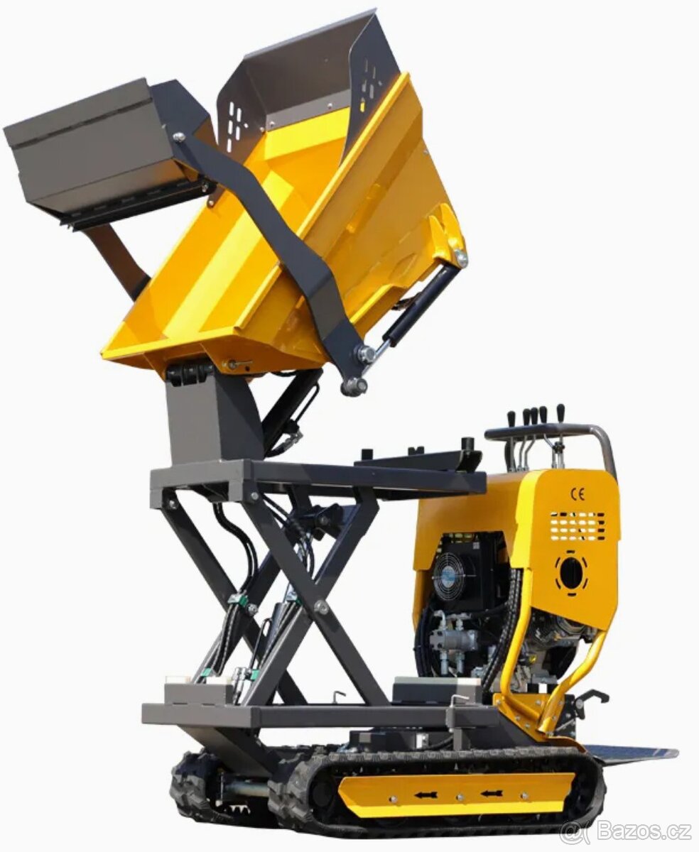 Pásový dumper 500 kg – zvedací korba, Briggs & Stratton - 10