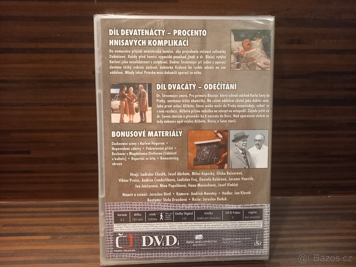 4DVD Nemocnice na kraji města 3,4,6,7 díl z kolekce, nové - 10