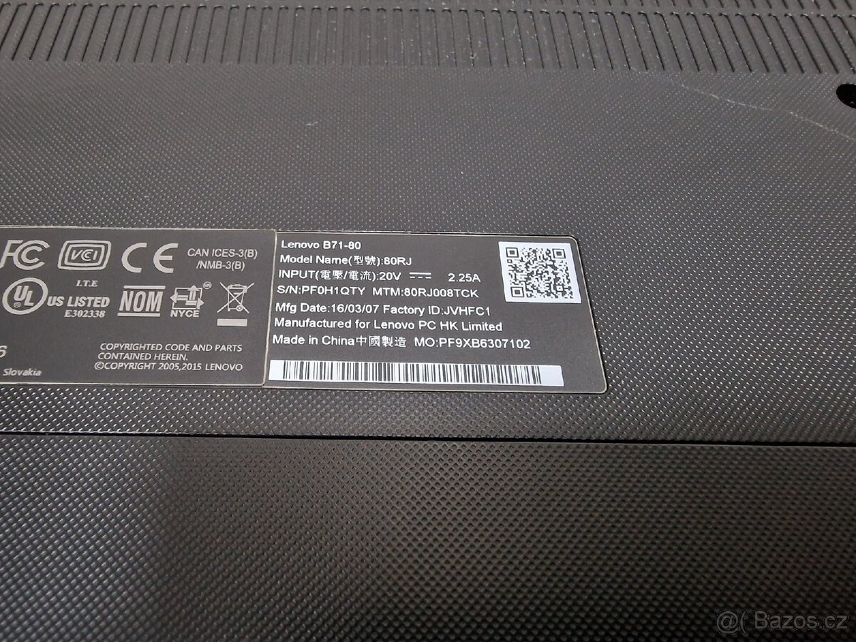 Notebook Lenovo B71-80 - 10