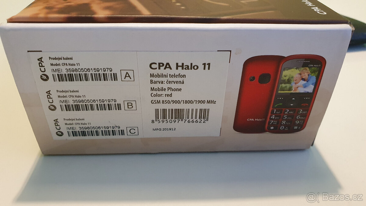 Telefon pro seniory CPA Halo 11 červený - 10