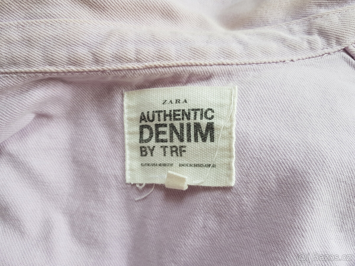 Světle fialová riflová bunda ZARA vel. M/L - 10