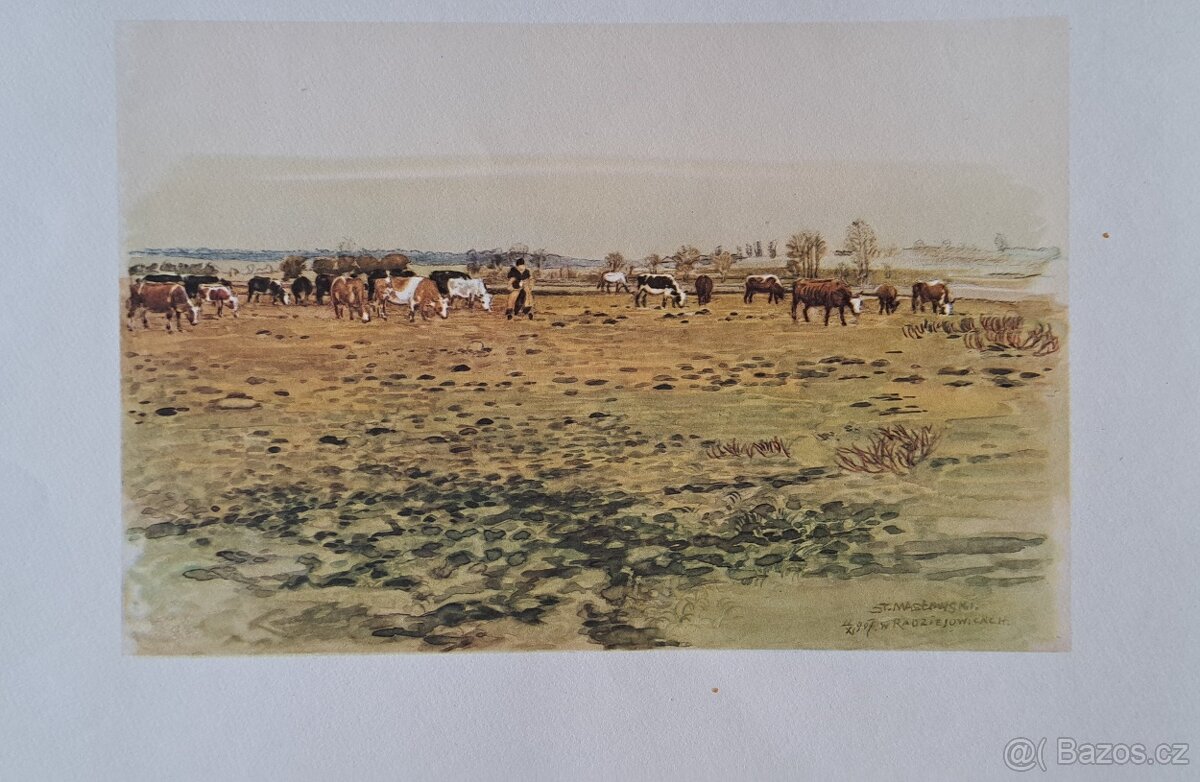 Stanislaw Maslowski 12 akvarelovych reprodukcí - 10