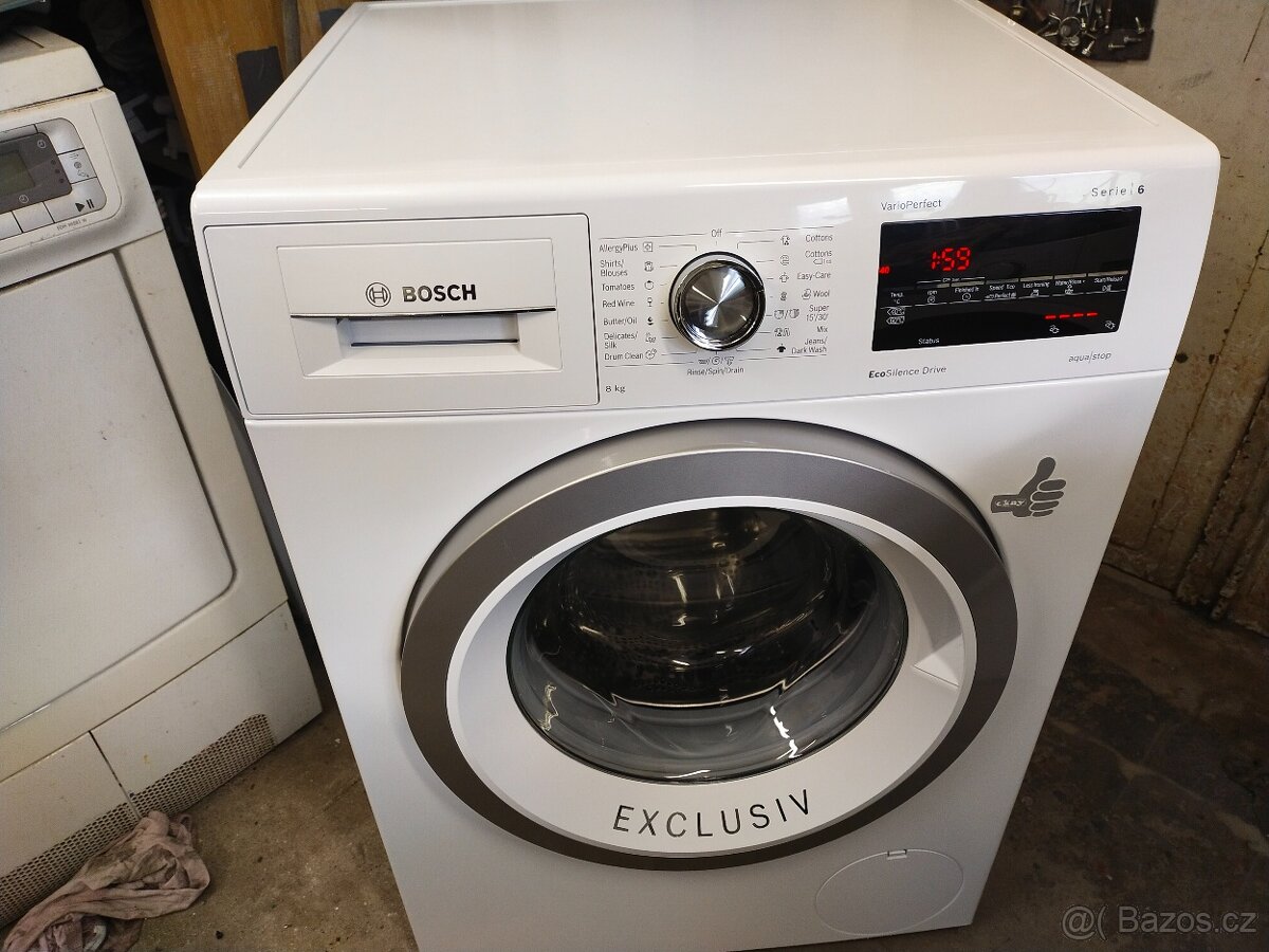 Prodám zánovní pračku Bosch 8 kg-A+++. Dovezu - 10