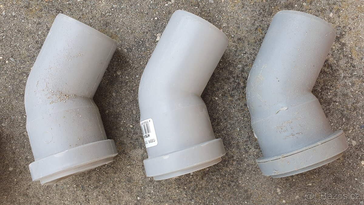 Kanalizační trubky, kolena, odbočky, redukce, atd. - 10