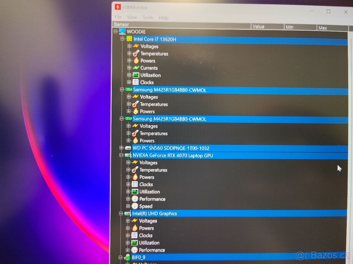 Herní notebook RTX 4070 MSI Katana 15 B13VGK – TOP STAV - 10