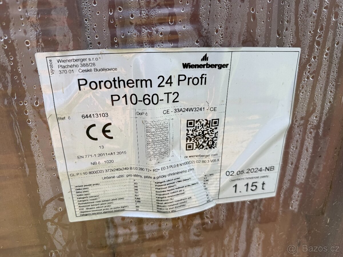 Porotherm 14 / 24 / 30 / 38 Profi + překlady – nové, dohoda - 10