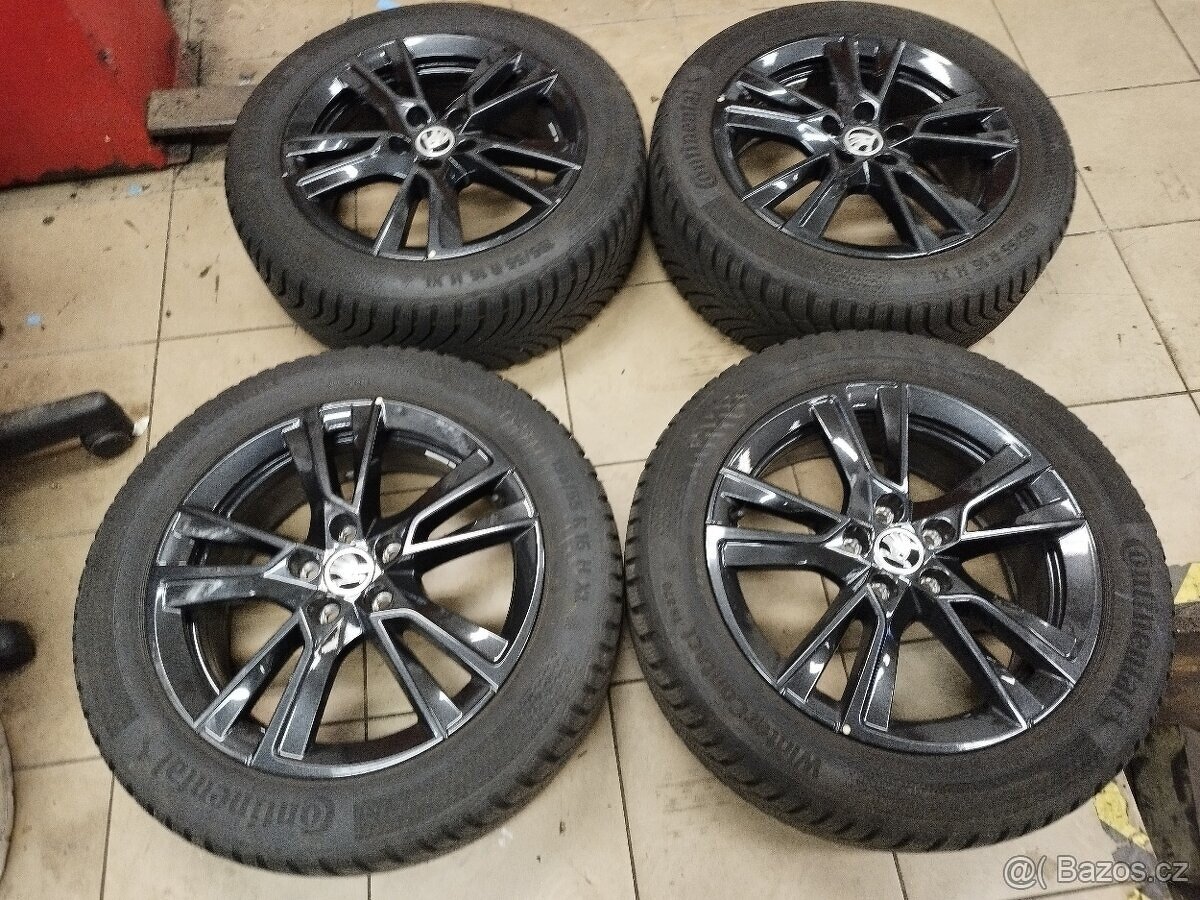 SADA ZIM. KOMPLETŮ AL. 6 J x 16 ET 45 - 5 x 100 na Š. FABIA - 10