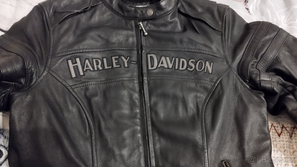 Harley Davidson dámská reflexní kožená bunda vel..S - 10