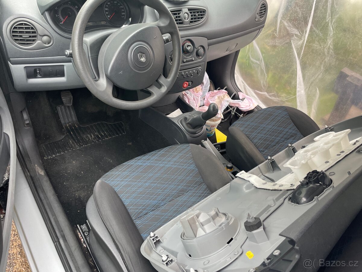 díly clio 3 benzín 1,2 16V, r.v. 2007 - 10