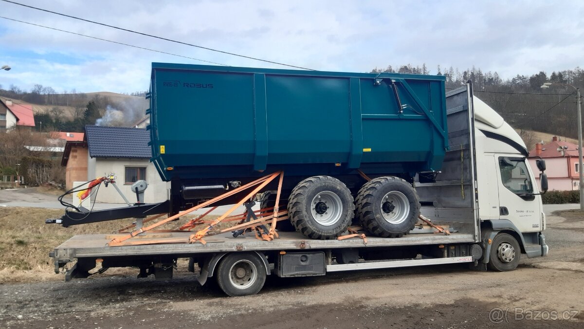 Traktorový návěs,Vlek za Traktor, Přívěs, Vlečka, 16t - 10