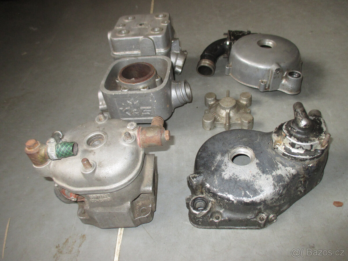 ND na závodní motor čz 511 516 válec hlava víko vodní pumpa - 10