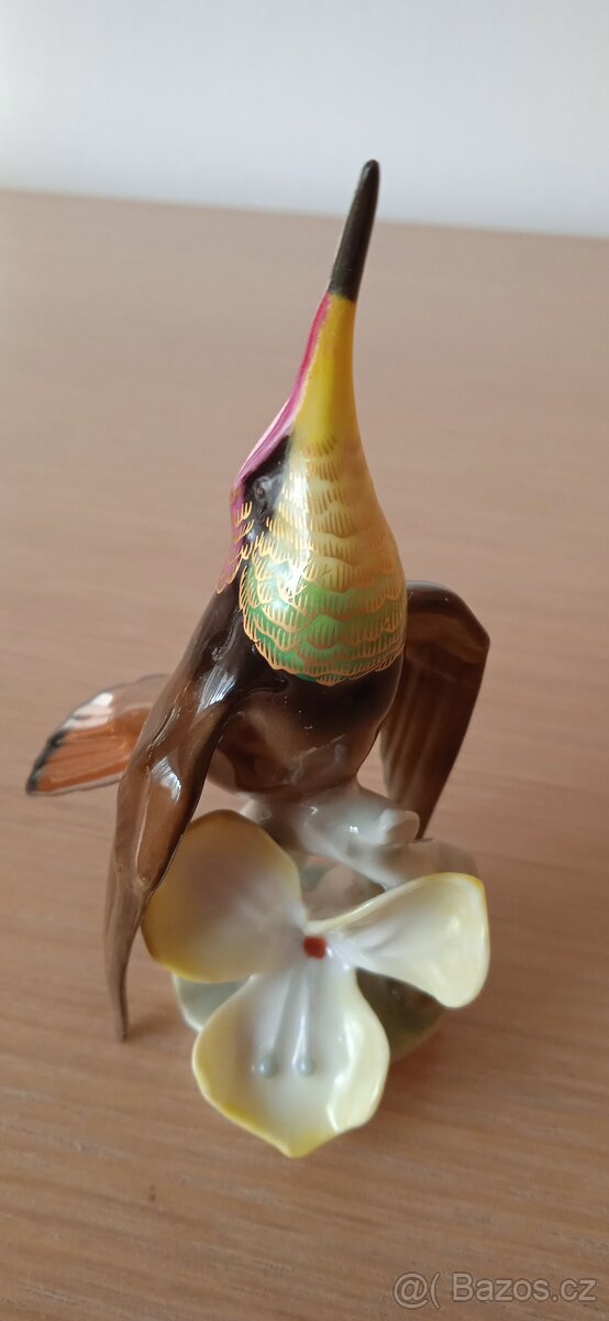 Porcelánová soška kolibřík Hutschenreuther - 10