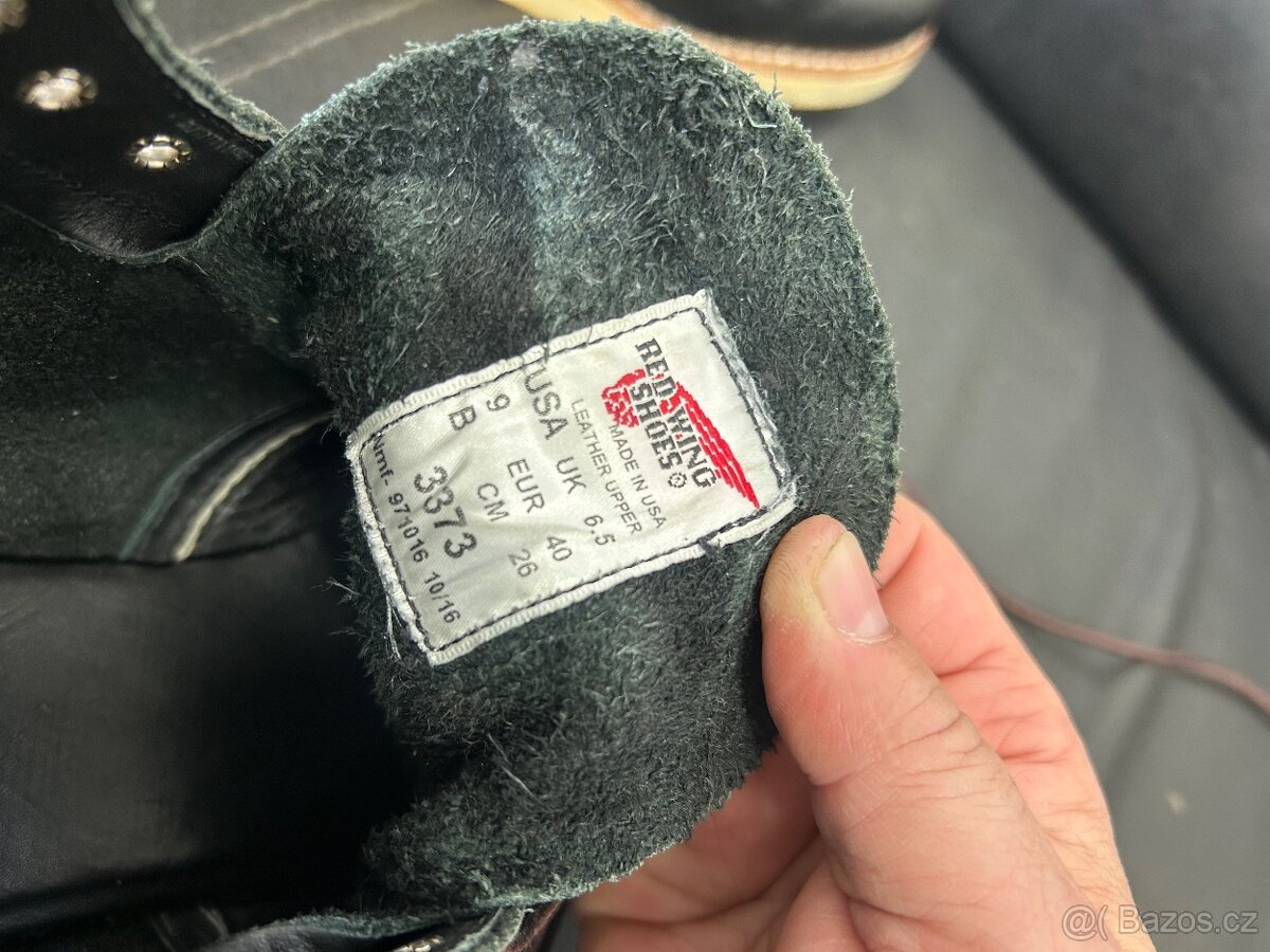 Prodám kožené boty Red Wing, černé, velikost EUR 40 (41) - 10