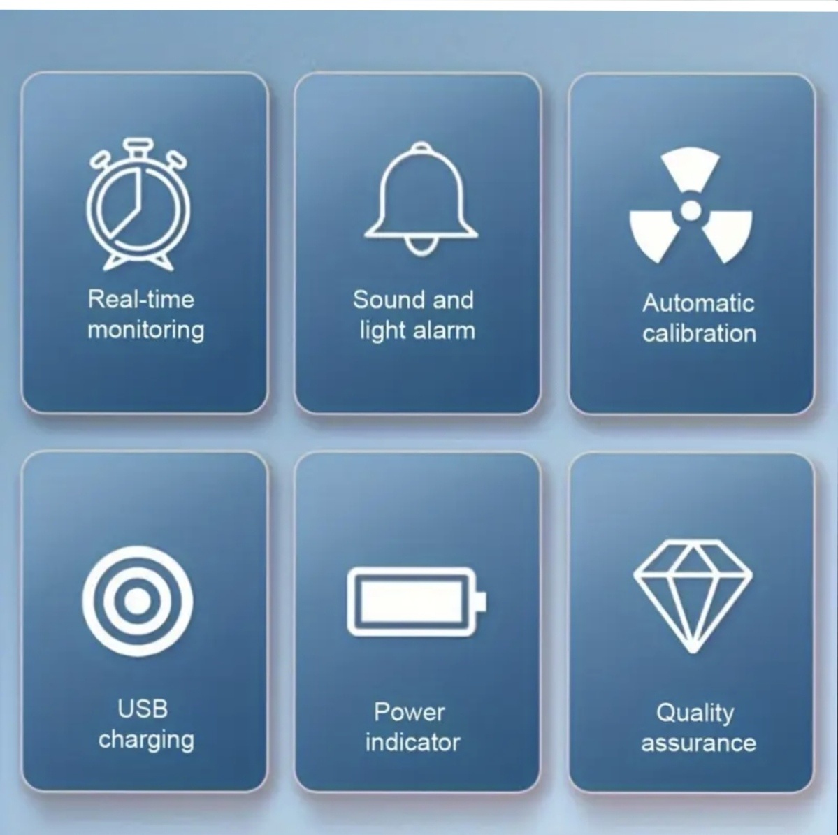 6v1 Prémiový Monitor Kvality Vzduchu v Interiéru - 10