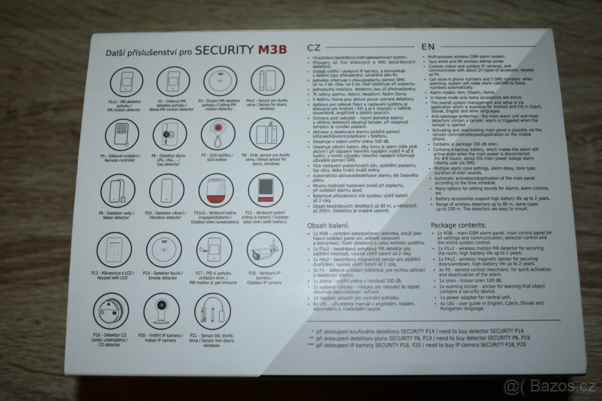 Alarm iGET M3B + Detektor pohybu iGET P1v2 - doprava v ceně - 10
