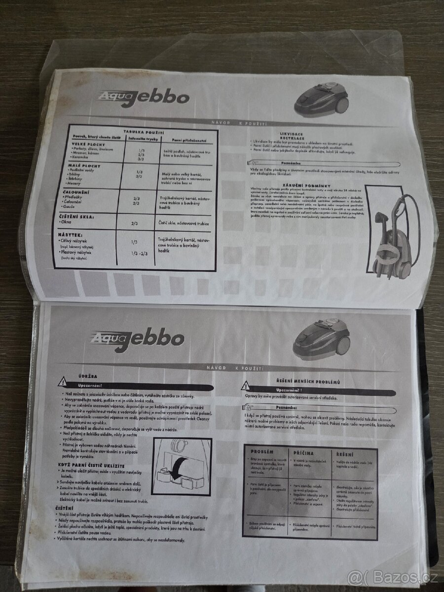 Zepter Aquajebbo parni čistič s krabici - 10