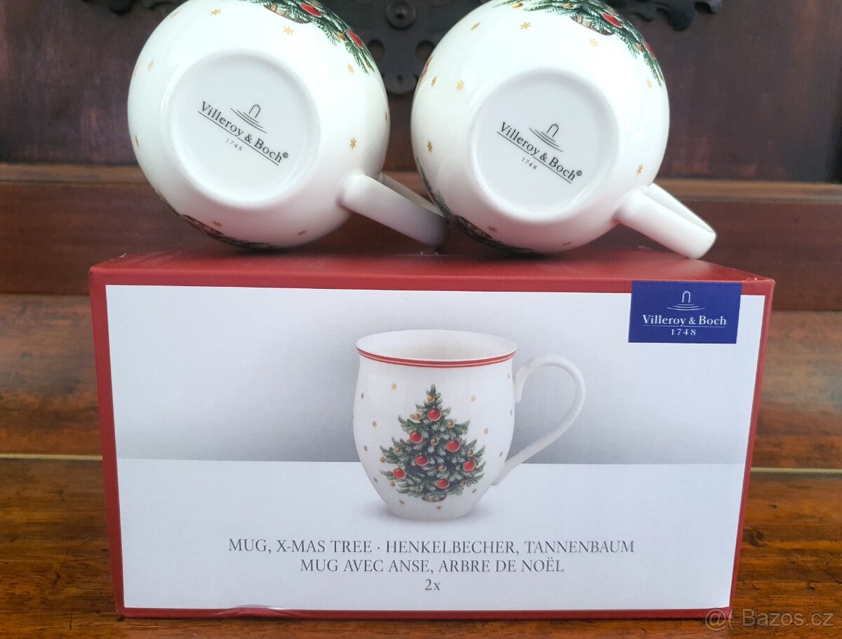 2ks NOVÝ Villeroy & Boch Toy's Delight vánoční hrnek velký - 10