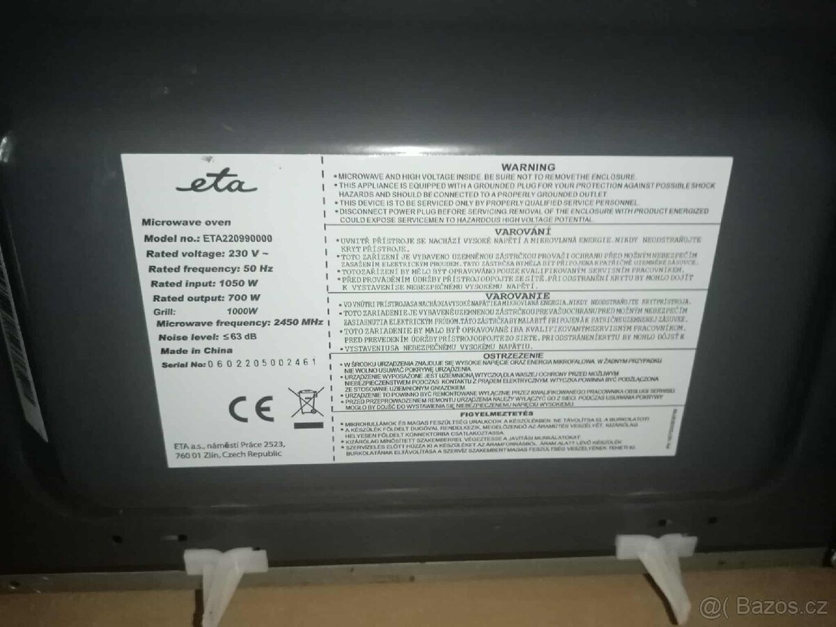 Mikrovlnná trouba ETA 2209 90000, černá/nerez - 10