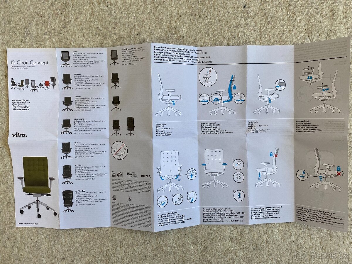 Kancelářská židle Vitra ID Trim Pc 31300,- NOVÁ - 10
