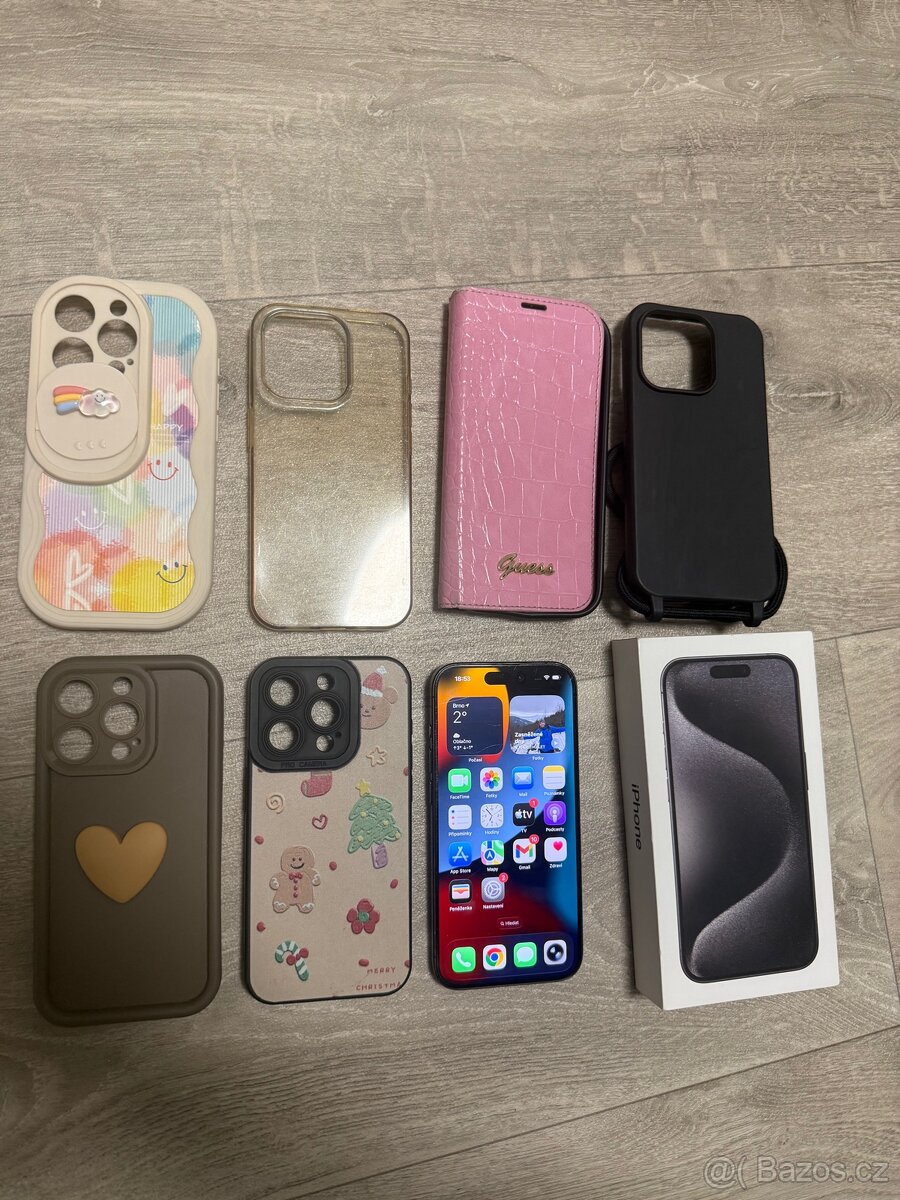 iPhone 15 PRO 256GB, komplet balení - 10