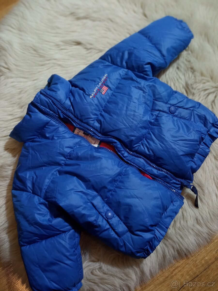 Péřová bunda ralph lauren VEL. 6-12 MES. - 10