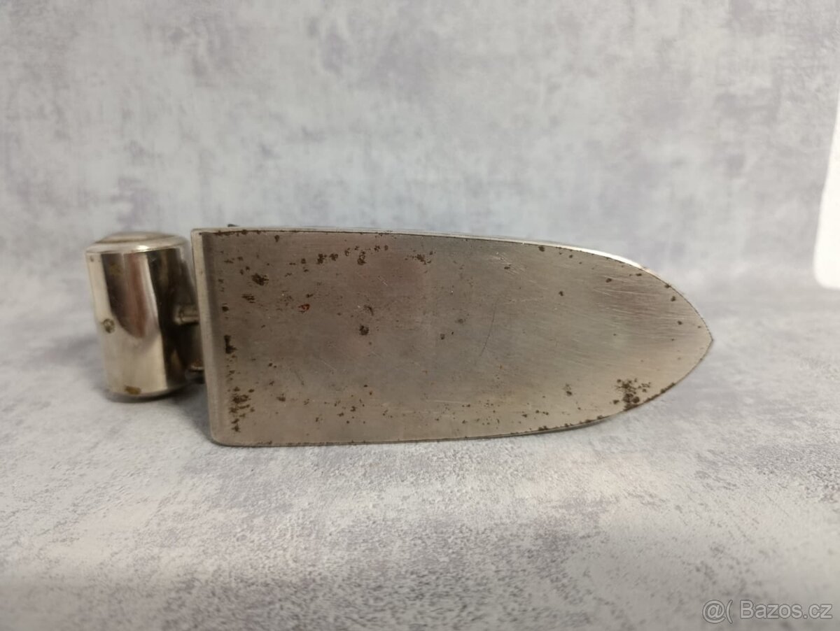 Velmi stará menší lihová žehlička OMEGA do sbírky, k dekorac - 10