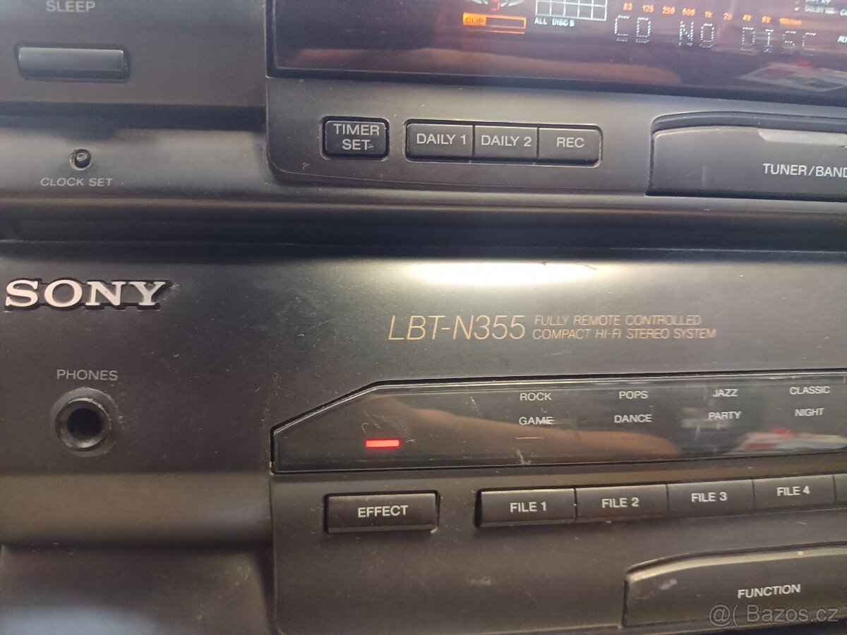 SONY věž HCD-N355 , pětidisk,rádio, double deck, zesilovač. - 10