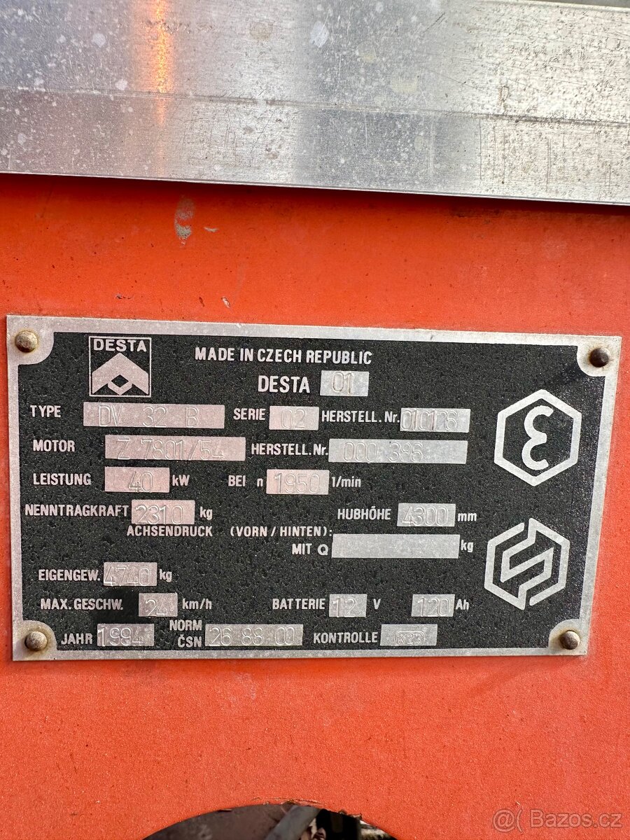 Vysokozdvižný vozík DESTA DV 32 B - 10