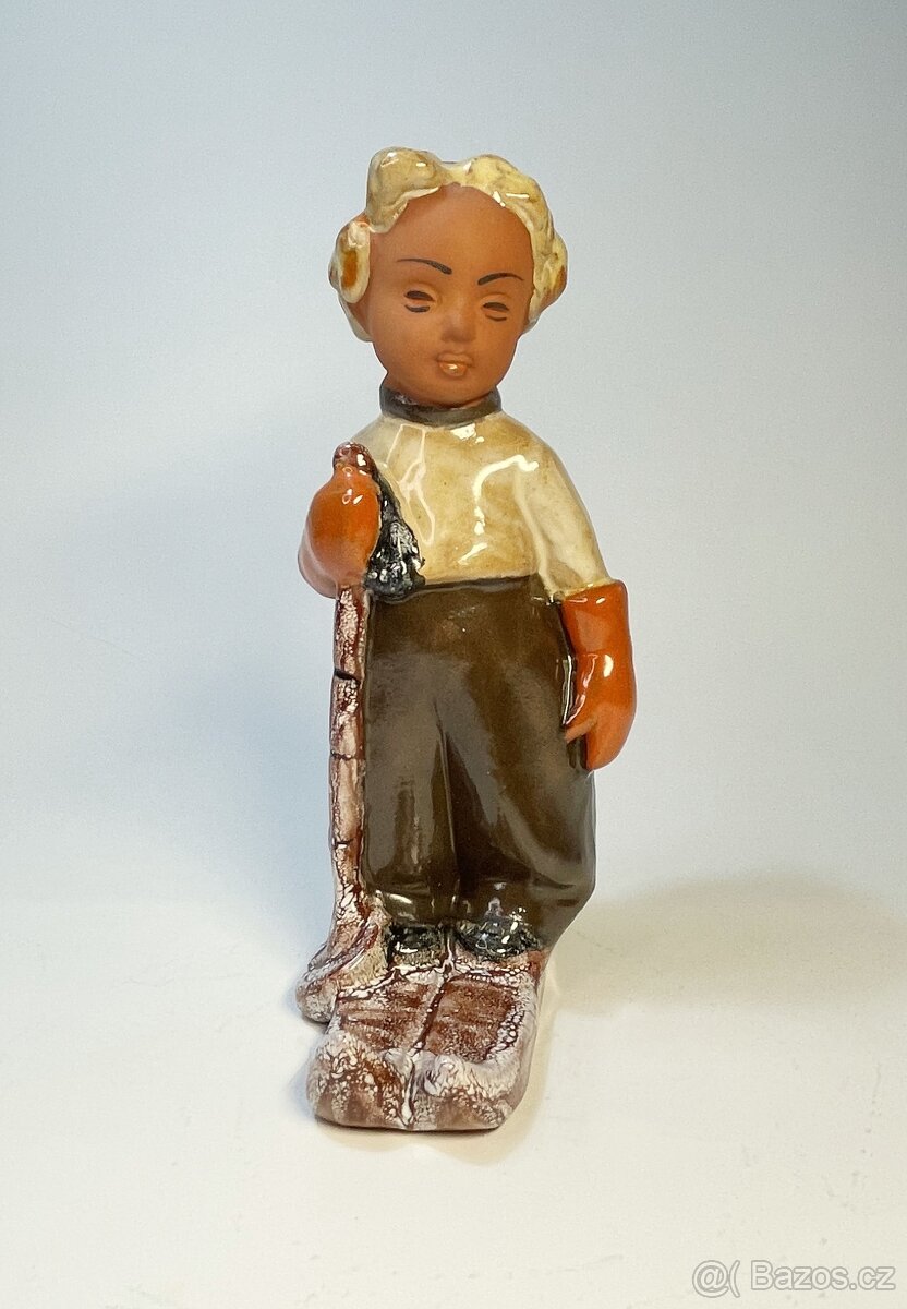 Keramické sošky - lyžiari - 10