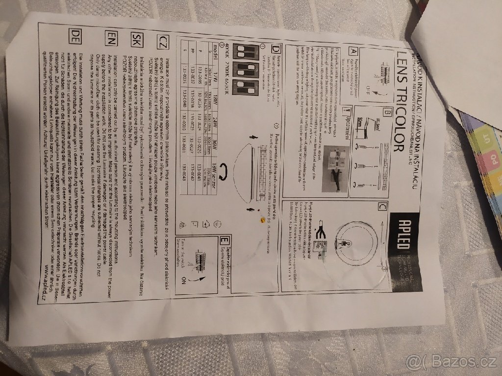 Nástěnné LED světlo se senzorem 18W nové - 10