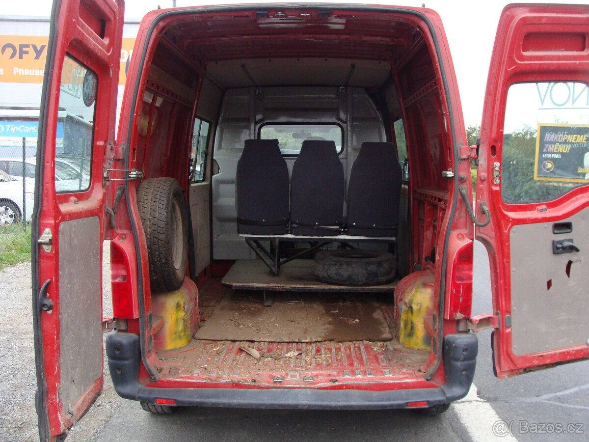 Renault Master, 2.5 D, L2H2, 6 míst,167000 km - 10
