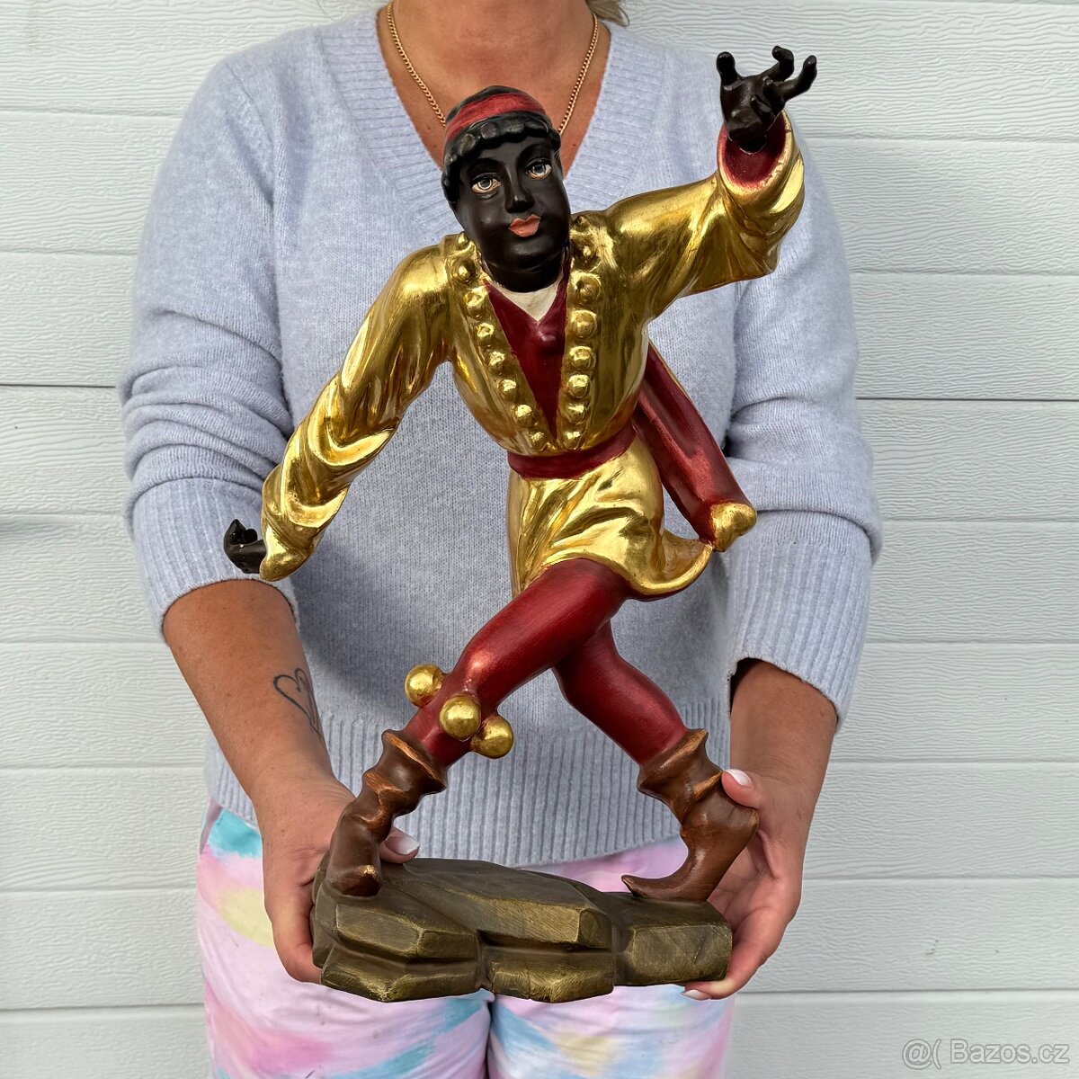 Souprava všech 10 soch Moriskentänzer velké dřevěné - 10