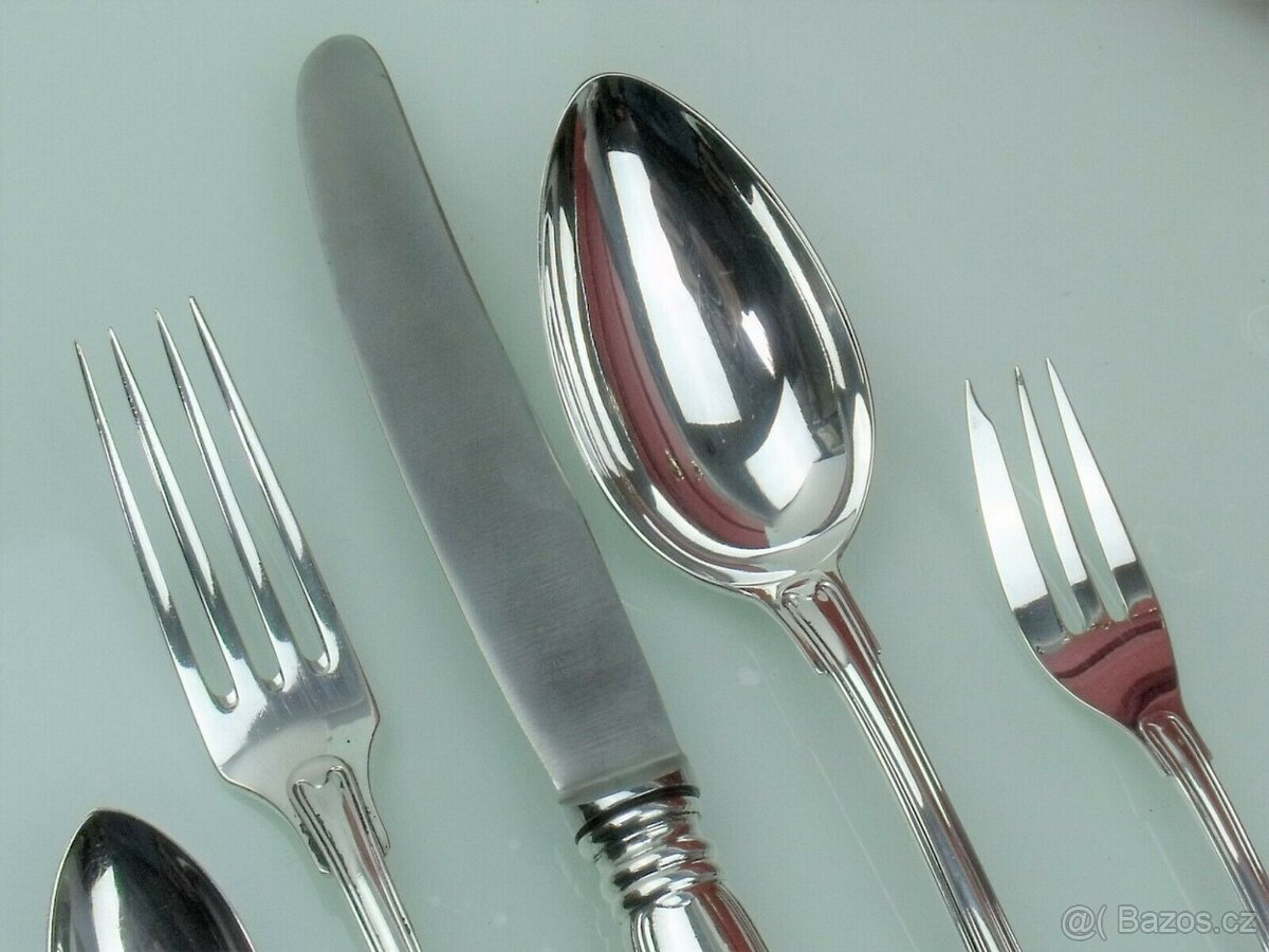 Příbory Wilkens Augsburger Thread 800 Silver, stolní příbory - 10