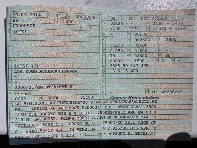 Malotraktor iseki 4295 21kw R.v.2014 pouze 798 hodin - 10